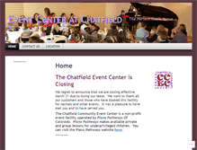 Tablet Screenshot of chatfieldeventcenter.org